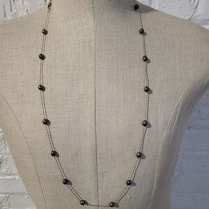 Elegant Black Pearl Necklace